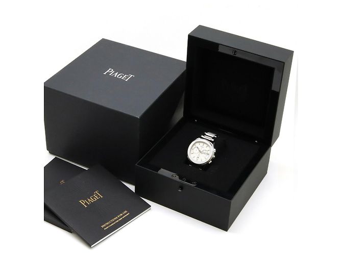Piaget Polo Chronograph aus Edelstahl Weiß - Ansicht 9