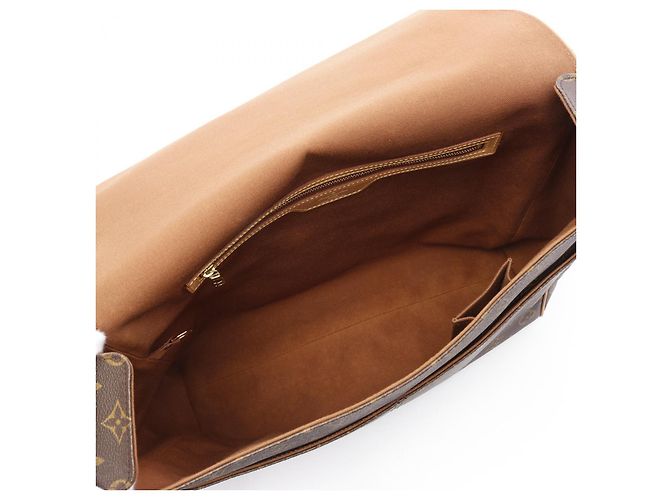 Borsa a Spalla Louis Vuitton Abbesses Monogram Marrone - vista 3