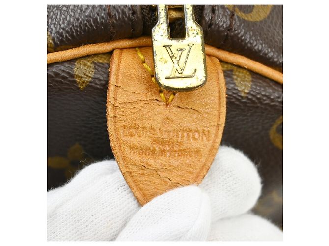 Borsa Keepall Louis Vuitton Monogram Canvas 50 Marrone - vista 4