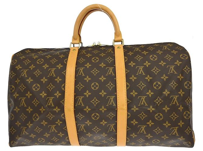 Louis Vuitton Keepall Monogram Canvas 50 Marrone - vista 2