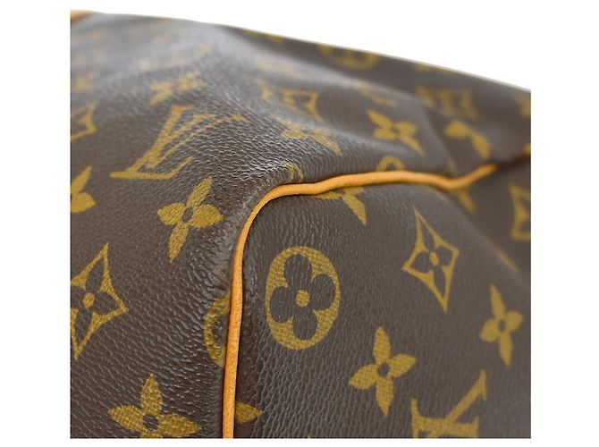 Bolsa Keepall Louis Vuitton em canvas Monogram 45 Marrom - vista 7