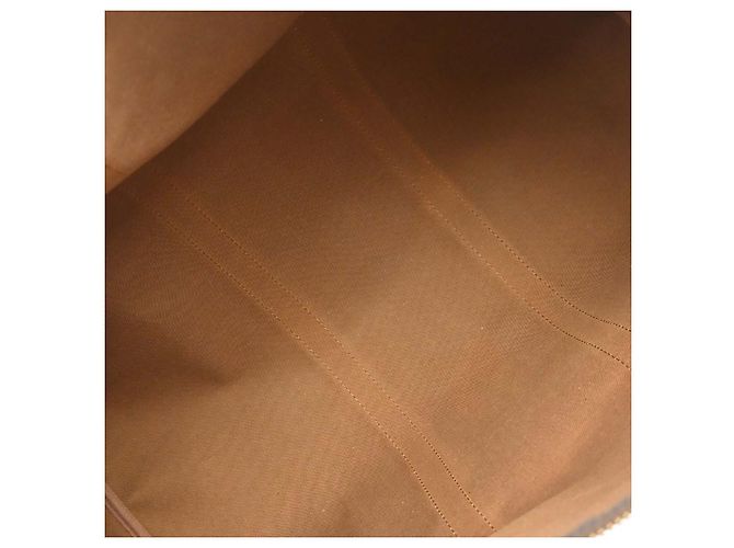 Borsa Keepall Louis Vuitton Monogram Canvas 50 Marrone - vista 3