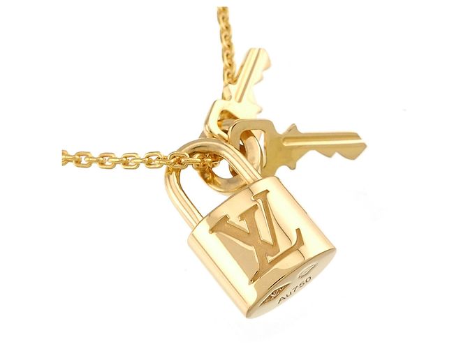 Collana con pendente Lockit in oro giallo 18K Louis Vuitton - vista 3