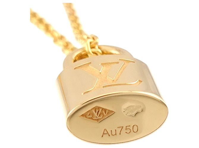 Collana con pendente Lockit in oro giallo 18K Louis Vuitton - vista 4