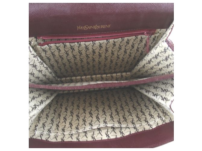 Borsa a tracolla Yves Saint Laurent rosso vino Bordò - vista 10
