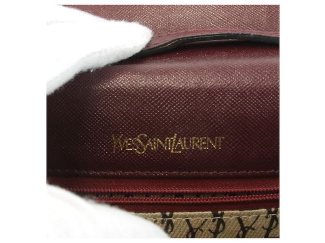 Borsa a tracolla Yves Saint Laurent rosso vino Bordò - vista 11