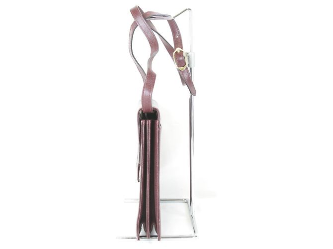 Borsa a tracolla Yves Saint Laurent rosso vino Bordò - vista 3