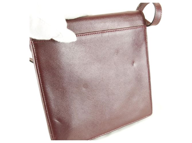 Borsa a tracolla Yves Saint Laurent rosso vino Bordò - vista 7