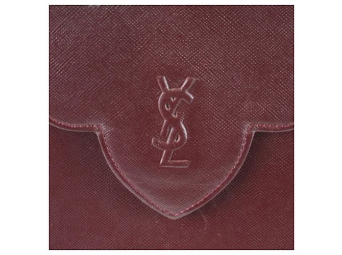 Borsa a tracolla Yves Saint Laurent rosso vino Bordò - vista 8