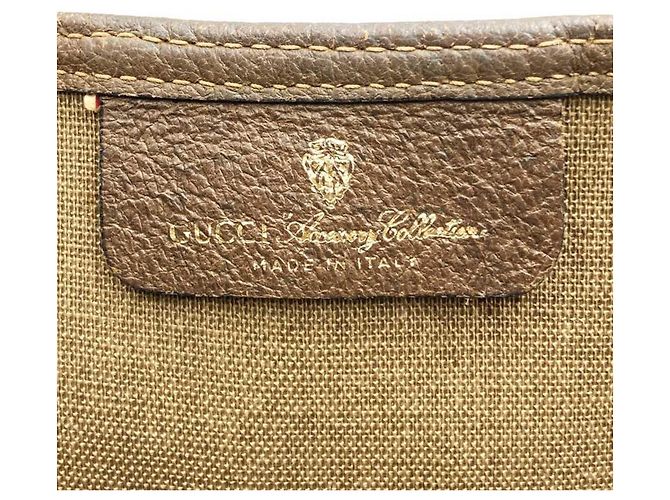 Borsa Tote Gucci in GG Supreme Marrone - vista 7