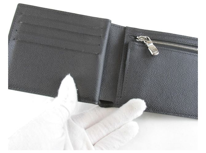 Louis Vuitton Taiga Black Bi-fold Wallet - view 8