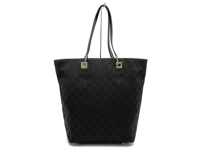 Borsa Tote Gucci in tela GG nera Nero - vista 2