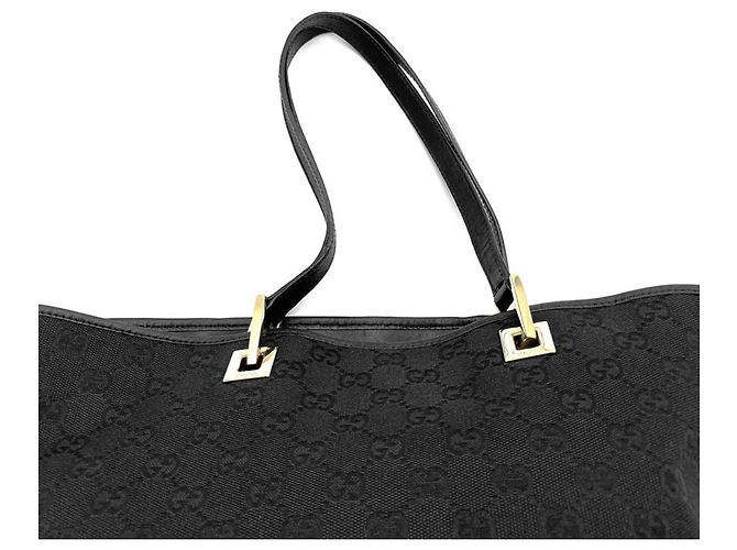Borsa Tote Gucci in tela GG nera Nero - vista 5