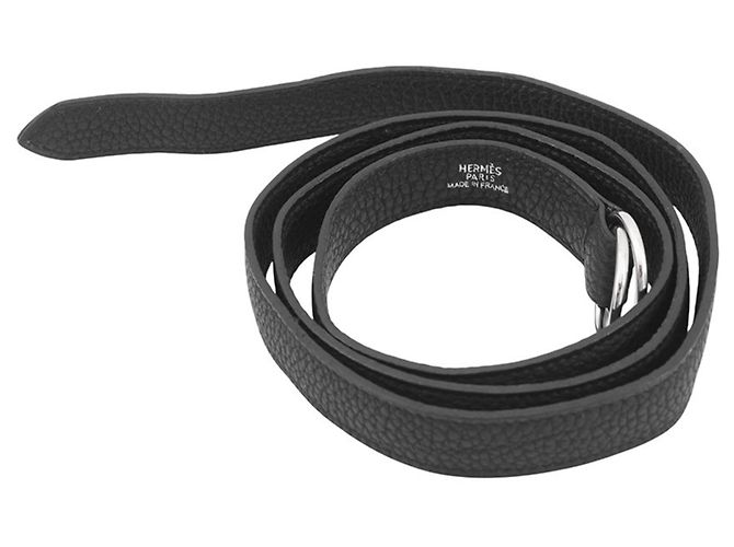 Hermès Borsa a tracolla Dogon Hermes in pelle Togo nera Nero - vista 16