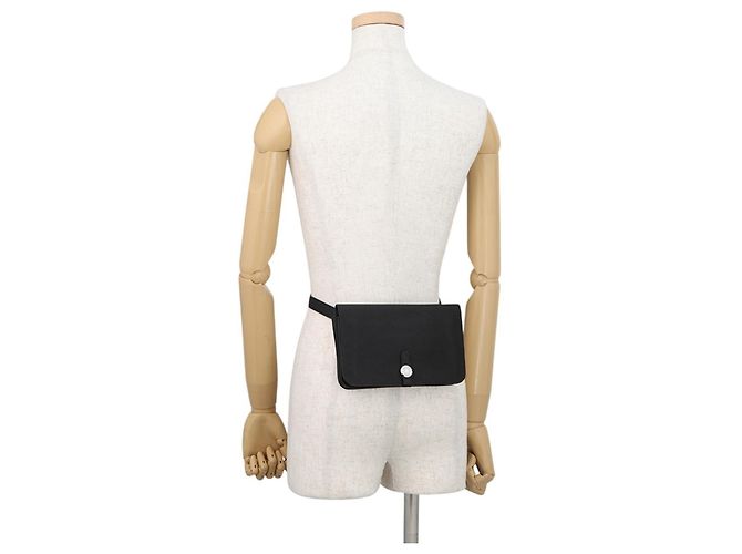 Hermès Borsa a tracolla Dogon Hermes in pelle Togo nera Nero - vista 5