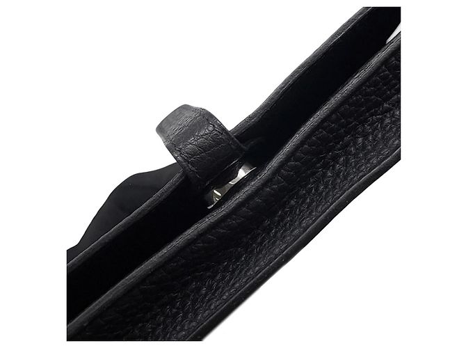 Hermès Borsa a tracolla Dogon Hermes in pelle Togo nera Nero - vista 8
