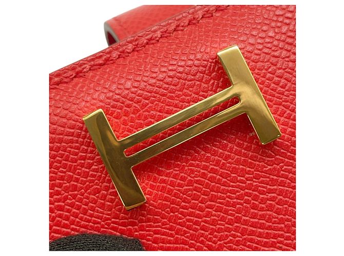 Hermès Hermes Bi-fold Wallet Bearn Compact Rouge Pivoine - Ansicht 9