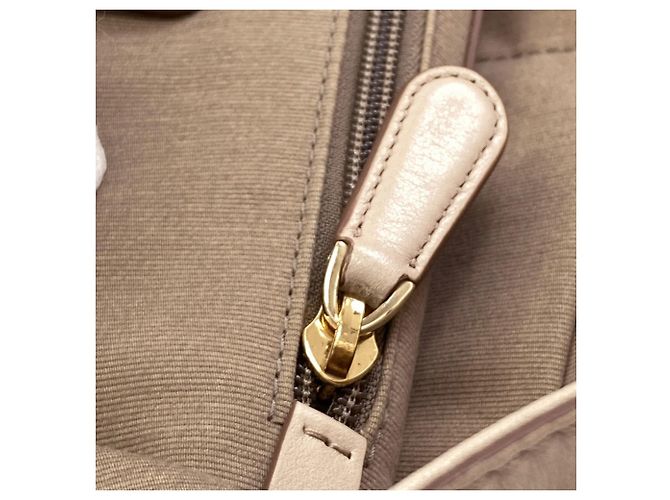 Borsa tote Bally Logo in pelle beige - vista 10