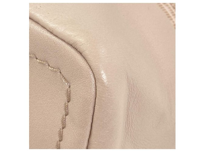 Borsa tote Bally Logo in pelle beige - vista 21