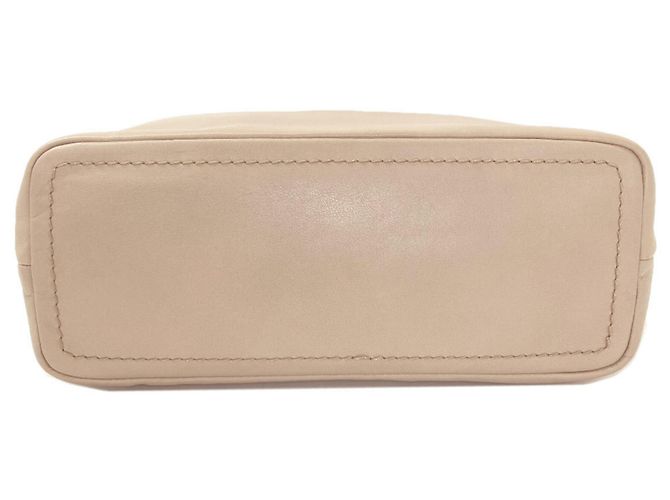 Borsa tote Bally Logo in pelle beige - vista 4