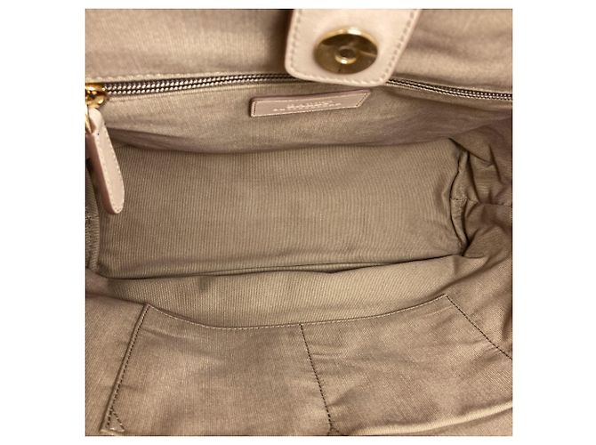 Borsa tote Bally Logo in pelle beige - vista 5