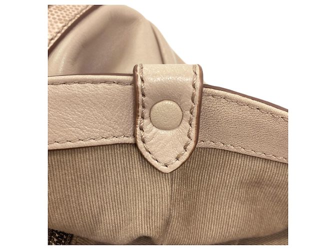 Borsa tote Bally Logo in pelle beige - vista 9