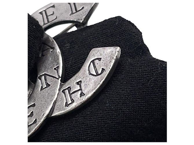 Spilla in metallo argento Chanel - vista 5