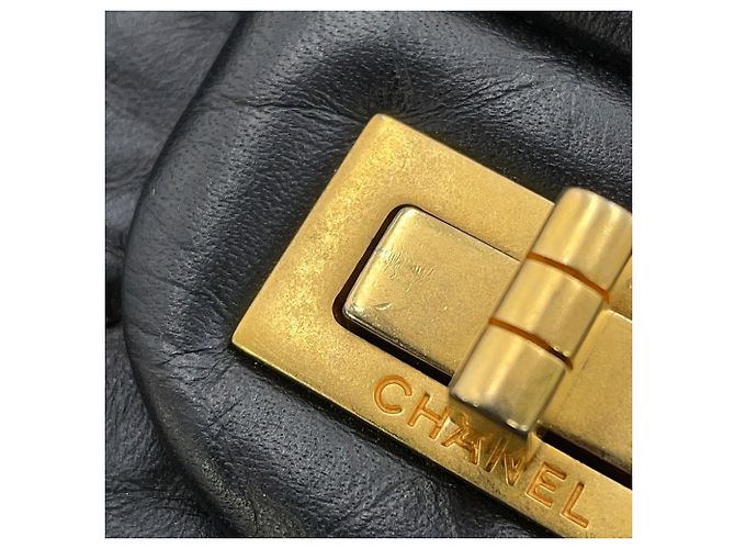 Borsa a Spalla con Catena Chanel Matelassé 2.55 Mini Nero - vista 11