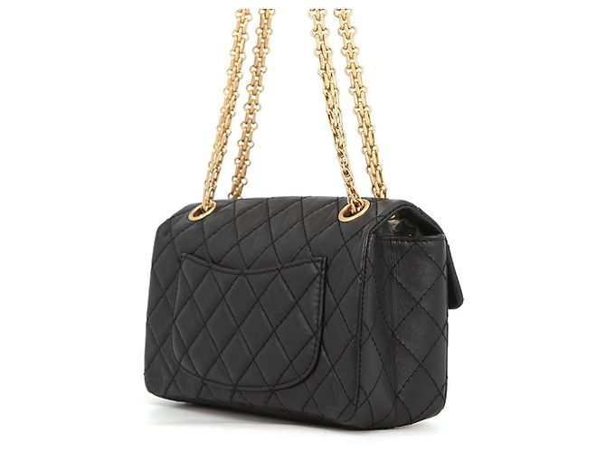 Borsa a Spalla con Catena Chanel Matelassé 2.55 Mini Nero - vista 2