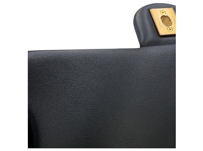 Borsa a tracolla Chanel in agnello nero - vista 11