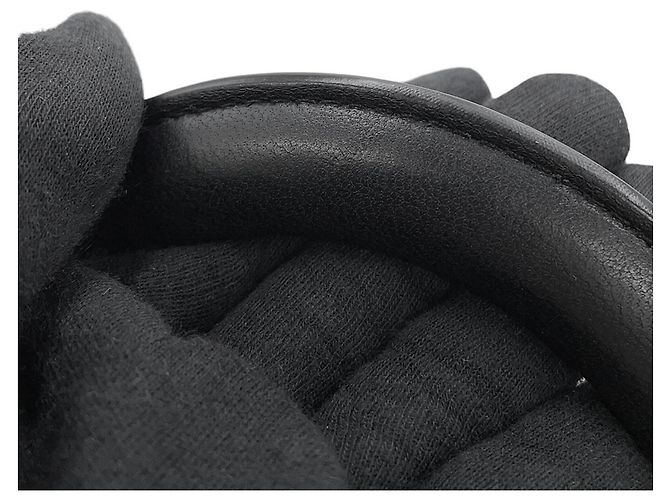 Borsa a tracolla Chanel in agnello nero - vista 14