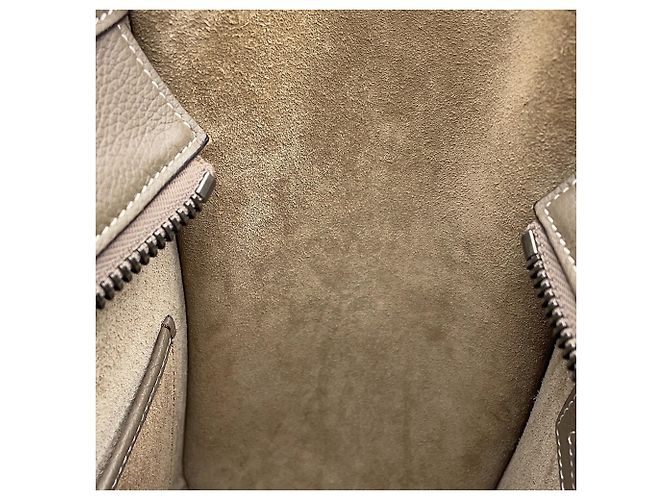Céline Borsa Celine Luggage Micro Shopper Grigio - vista 11