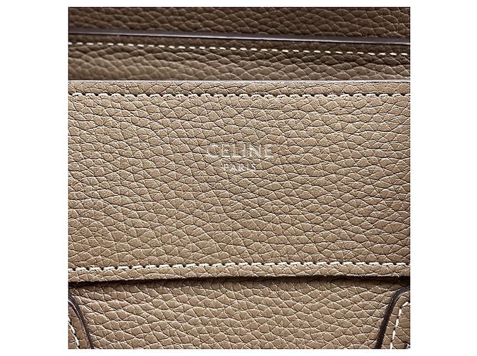 Céline Borsa Celine Luggage Micro Shopper Grigio - vista 12