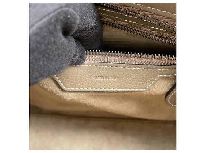Céline Borsa Celine Luggage Micro Shopper Grigio - vista 13
