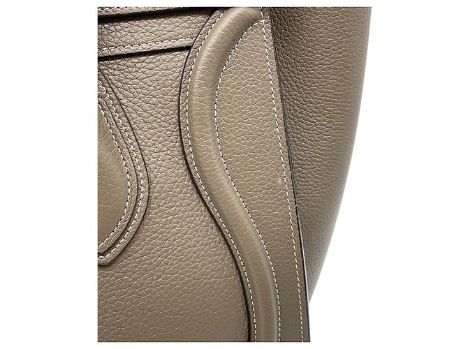 Céline Borsa Celine Luggage Micro Shopper Grigio - vista 8