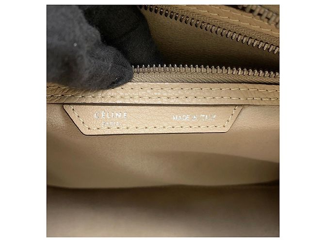 Céline Borsa Celine Luggage Shopper Mini Beige - vista 13