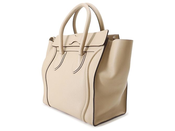 Céline Borsa Celine Luggage Shopper Mini Beige - vista 2