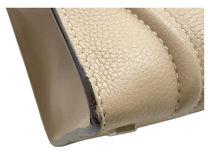 Céline Borsa Celine Luggage Shopper Mini Beige - vista 8