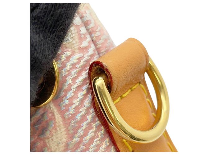Noe Borsa a tracolla in jacquard laminato Monogram Louis Vuitton Rosa - vista 12