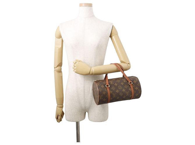 Borsa Louis Vuitton Monogram Papillon 26 Marrone - vista 4