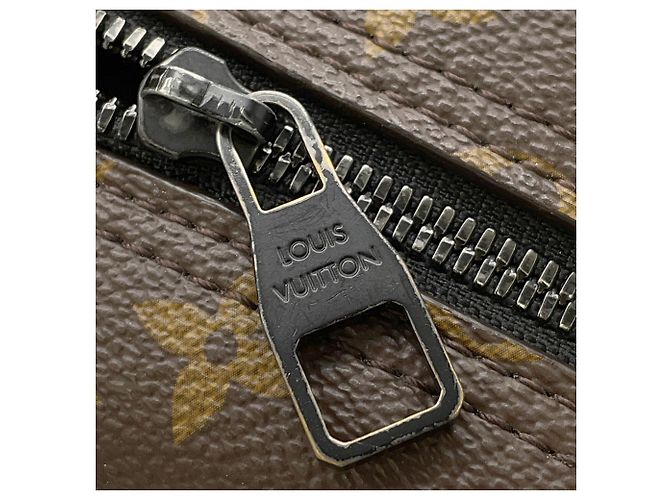 Zaino Louis Vuitton Monogram Macassar Dean Nero Blu Monogramma - vista 11
