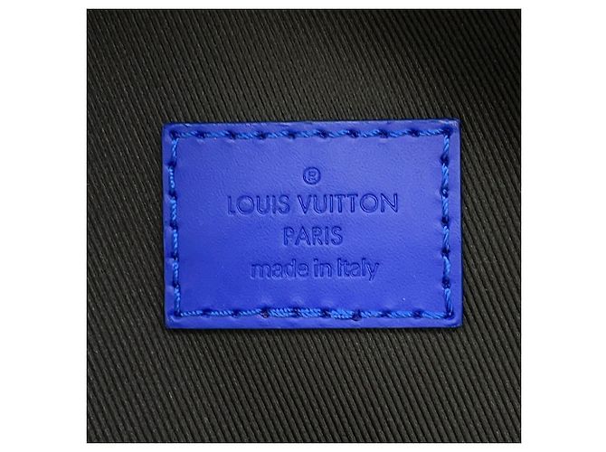 Zaino Louis Vuitton Monogram Macassar Dean Nero Blu Monogramma - vista 16
