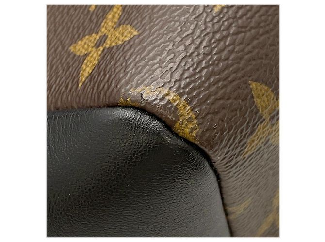 Zaino Louis Vuitton Monogram Macassar Dean Nero Blu Monogramma - vista 9