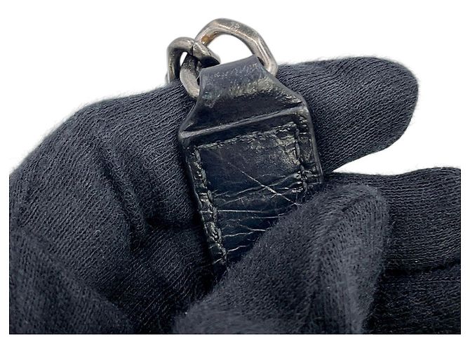 Borsa a tracolla con catena Yves Saint Laurent Paris Nero - vista 12