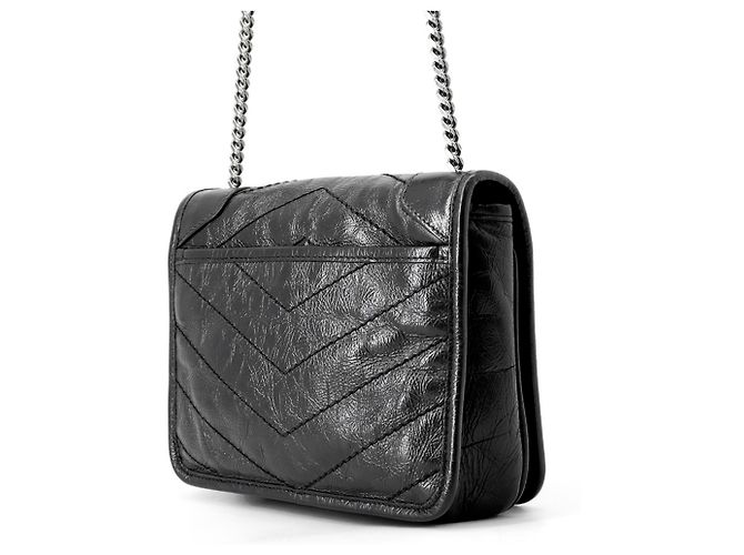 Borsa a tracolla con catena Yves Saint Laurent Paris Nero - vista 2