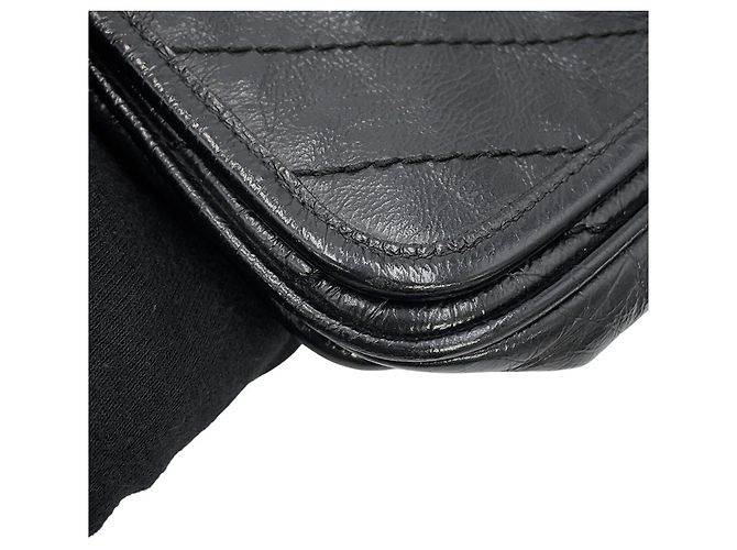 Borsa a tracolla con catena Yves Saint Laurent Paris Nero - vista 7
