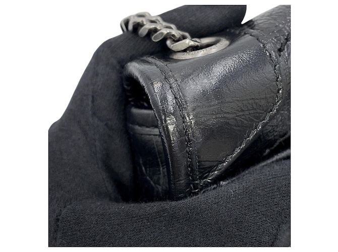 Borsa a tracolla con catena Yves Saint Laurent Paris Nero - vista 8