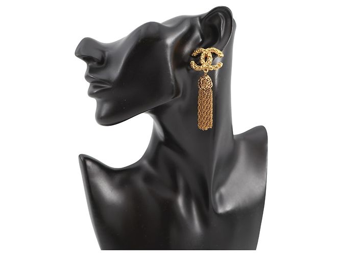 Timeless Orecchini a clip dorati Chanel D'oro - vista 4