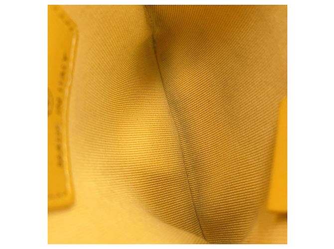 Monedero de piel de cordero amarillo Chanel - vista 9