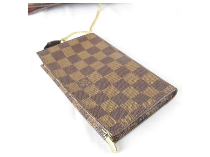 Borsa a Spalla Louis Vuitton Mare Nero Bianco Rosso Damier ebene - vista 12